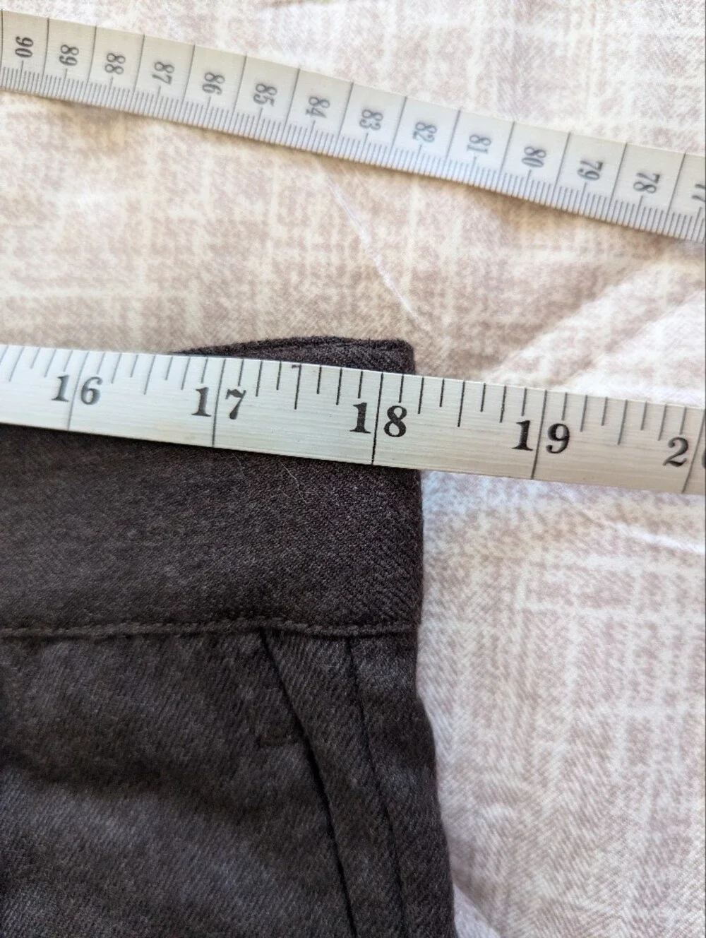 Alex Mill Jeremy Pleated Trouser In Wool Flannel Chocolate 35 x 32
